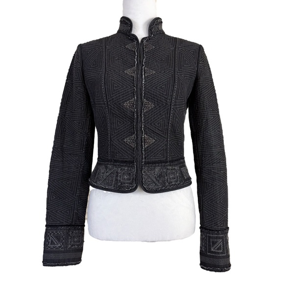 Elie Tahari Jackets & Blazers - Elie Tahari Jacket Embroidered Gray XS